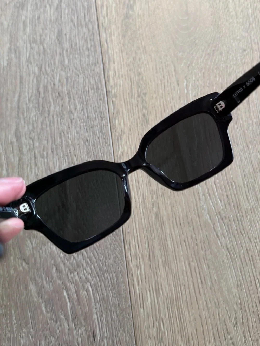 SOJOS x Oceanus Melody Black Sunglasses